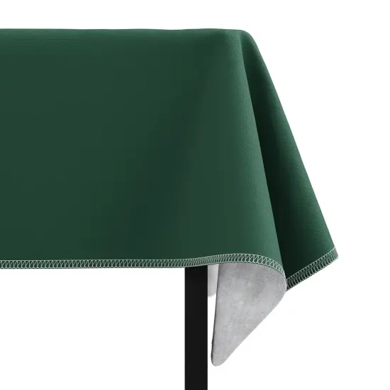 Exquisite Vinyl Tablecloth &ndash; 54" x 70" &ndash; Pack of 1 &ndash; Rectangular Plastic Table Cover with Flannel Backing &ndash; Reusable & Waterproof Tablecloth for Events and Parties Dark Green {2}