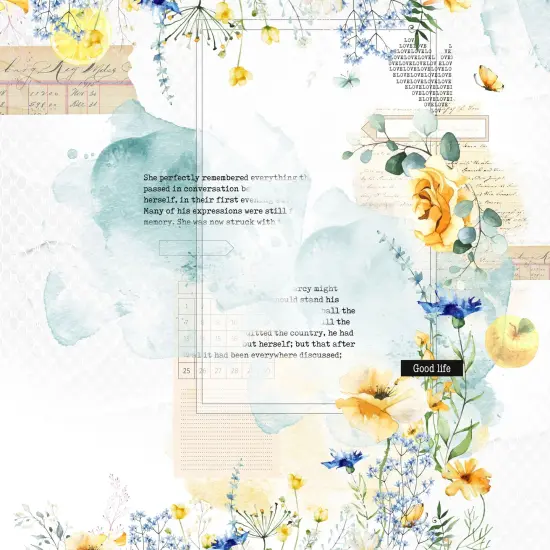 Asuka Studio Collage Origami Paper 6"X6" 24/Pkg-Good Life {7}