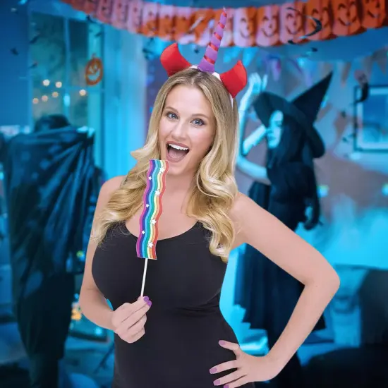 Snapchat Unicorn Filter Adult Costume Kit {3}