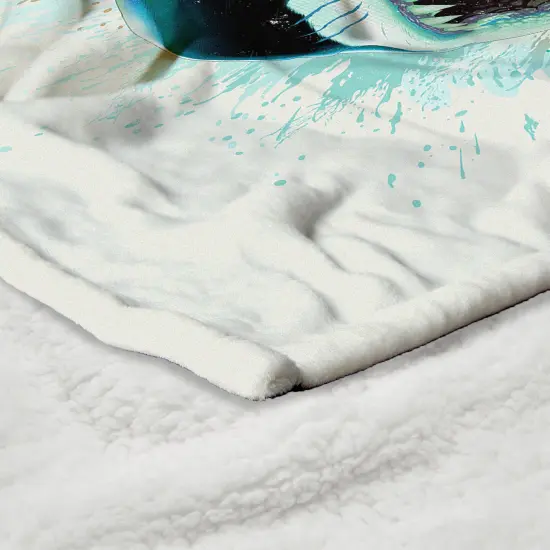 Universal Jaws Silk Touch Sherpa Throw Blanket Shark Splash {5}