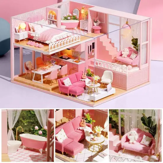 Miniature Wizardi Roombox Kit - Romantic Story Dollhouse Kit {6}