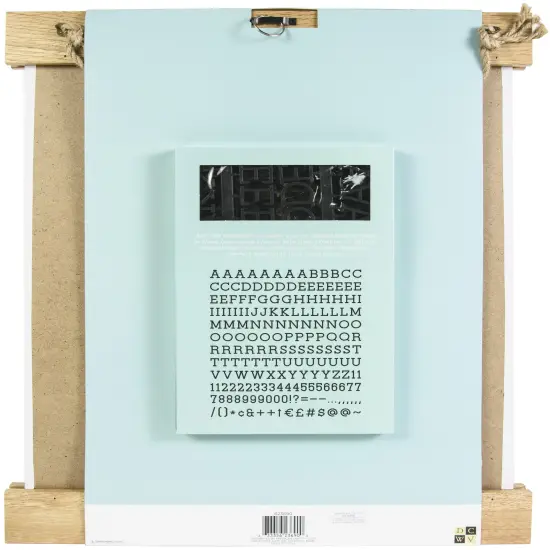 DCWV Hanger Frame Letterboard 16"x20" With Letters 188/Pkg-Black {3}