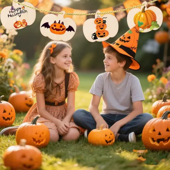 30pcs 3.5 Inches Wooden Pumpkin Cutouts Unfinished Wood Craft {2}