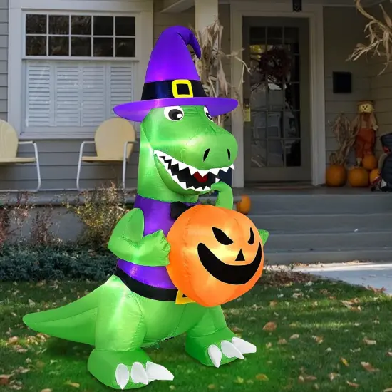 4 Ft Halloween Inflatables Outdoor Decorations,LEDs Lights Holiday Decor for Indoor {4}