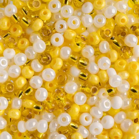 John Bead 6/0 Mixed Czech Glass Seed Beads, 100g Daffodil Mix {1}