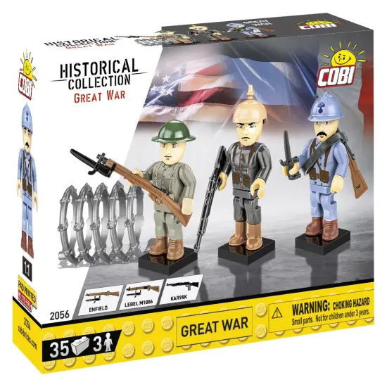 COBI Historical Collection Great War, 3 Figures & Accessories {1}