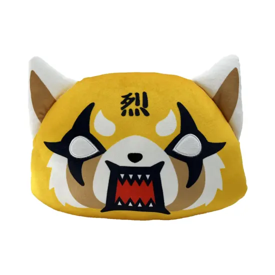Sanrio Knife Edge 12 Inch Cloud Pillow Aggretsuko Rage Face {1}