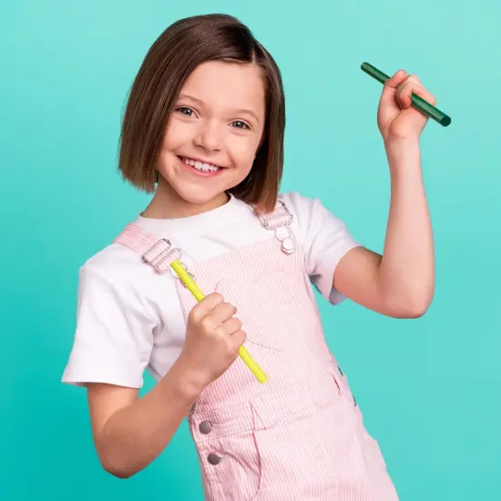 Juvale 24 Pack Bulk Rhythm Sticks for Kids Ages 3-14, 8-Inch Wooden Lummi Stick Music Toys, Classroom Preschool Percussion Instruments, 4 Colors {2}