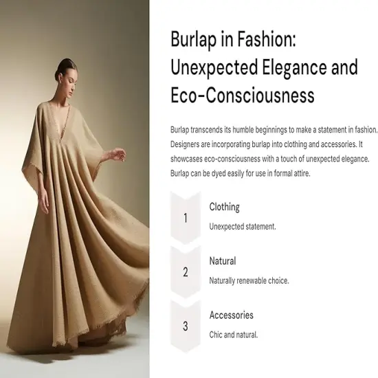 Natural Burlap Fabric Roll | Wide Jute Cloth for Arts & Crafts | FabricLA {6}