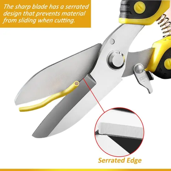 Scissors Heavy duty 9-inch, Shears Multipurpose, Easy Cutting Iron Sheet, Carpet, Tin, Wires {4}