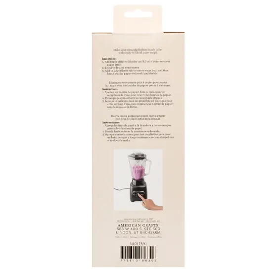 American Crafts Handmade Paper Shredded Paper 3oz-Blue {2}