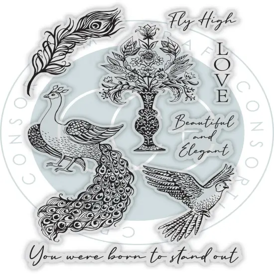 Craft Consortium Photopolymer Stamp Set-Fly, Palace Garden {3}