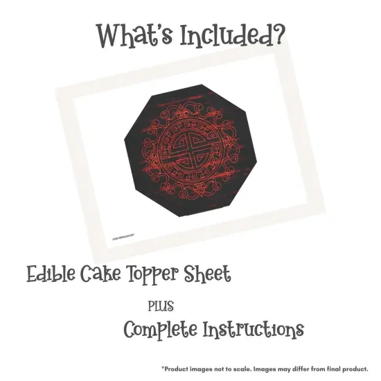 Miraculous: Tales of Ladybug & Cat Noir - Master Fu Symbol Edible Cake Topper {3}