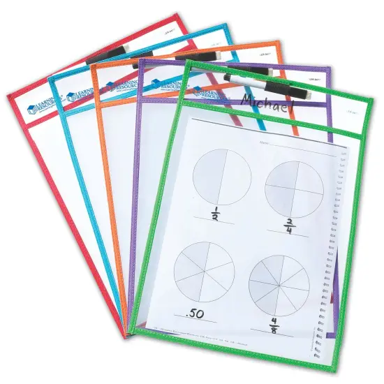 Write & Wipe Pockets, Set of 5 {1}