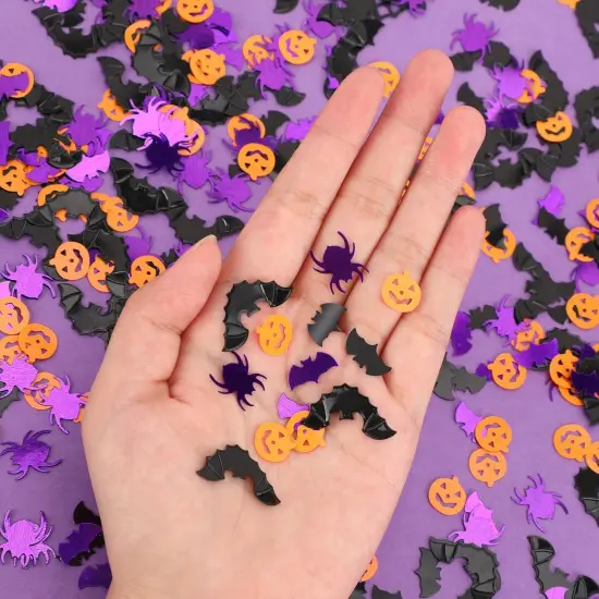 Halloween Confetti Glitter Table Decorations {4}