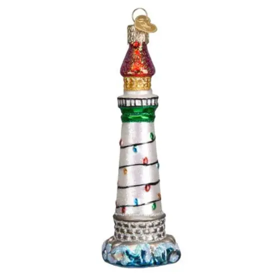 Old World Christmas 5.0 Inch Holiday Lighthouse Christmas Tree Ornament , Ornament Ocean Multicolored {2}