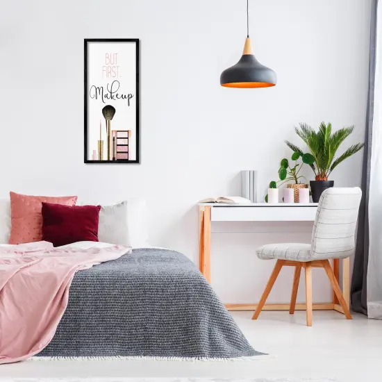 Stupell Industries First Makeup Modern Beauty Framed Giclee Art Black Frame {2}