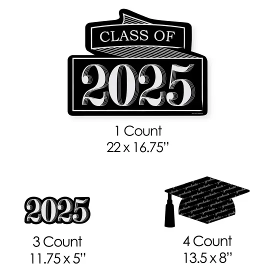 Big Dot of Happiness Graduation Cheers Class of 2025 Outdoor Decorations - Graduation Party Yard Signs - Set of 8 {7}