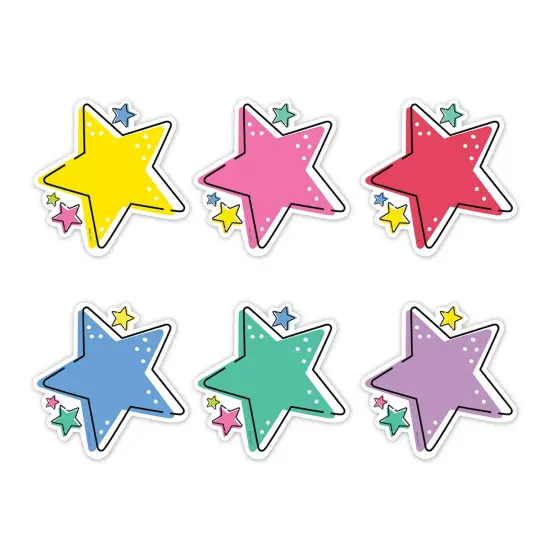 Stars Star Bright 6in Cut Outs {1}