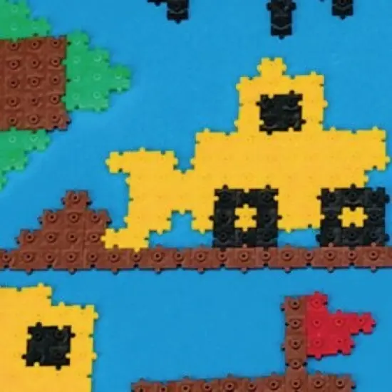 Color Quarks&trade; Construction STEAM Toy, Interlocking 3D Mini Puzzle Blocks {5}