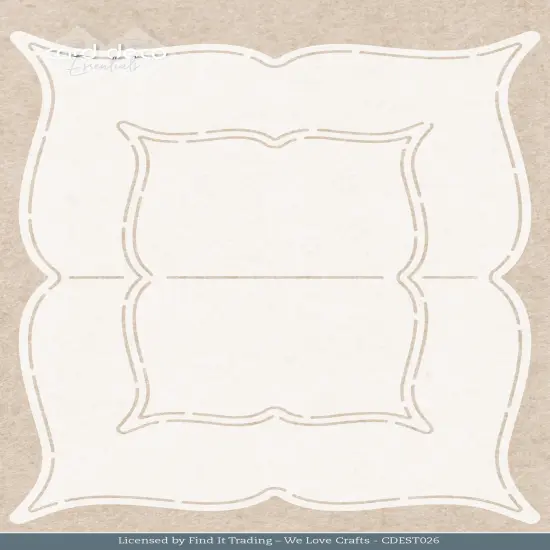 Find It Trading Card Deco Essentials Stencil-Label, Rose Decorations {1}