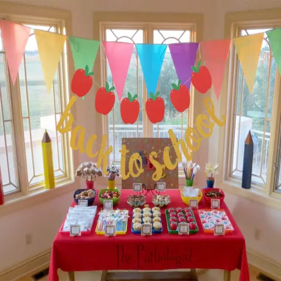 Back to School Glitter Banner {3}