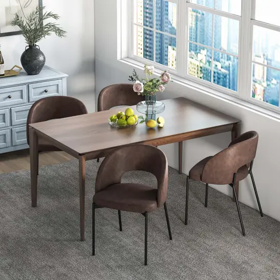 Costway Dining Chair Set of 2/4 with High-density Sponge Cushion Sturdy X-shaped Frame {2}