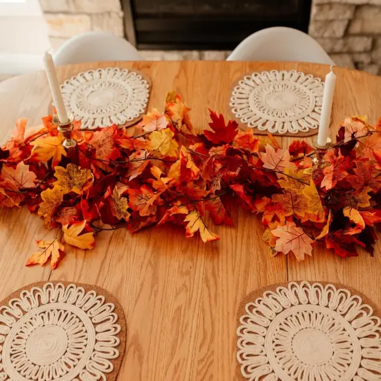 4 Pack Fall Leaf Garland - Maple Fall Leaves {5}