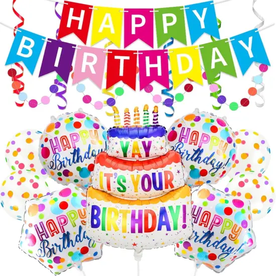 Happy Birthday Balloon Party Decoration {1}