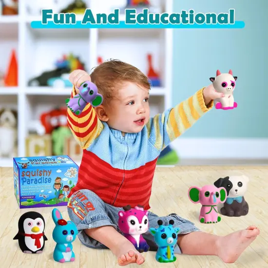 8 Pack Animal Squishy Toys Cream Scented {4}