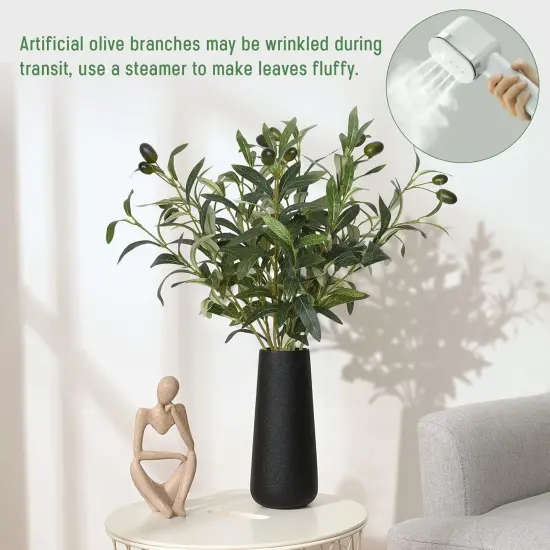 18" Faux Olive Branches with Lifelike Olives &ndash; Artificial Greenery for Vases & Centerpieces {3}