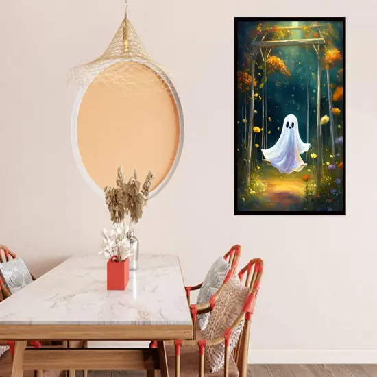The Ghost on The Swing Diamond Art Home Wall Decor 12x16inch {5}