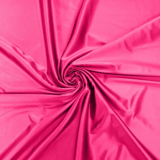 1 Yard Stretch Satin Spandex Casino Fabric Glossy Heavyweight For Elegant Designs Neon Hot Pink {1}
