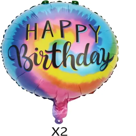 10 Pcs Theme Happy Birthday Foil Balloons {5}
