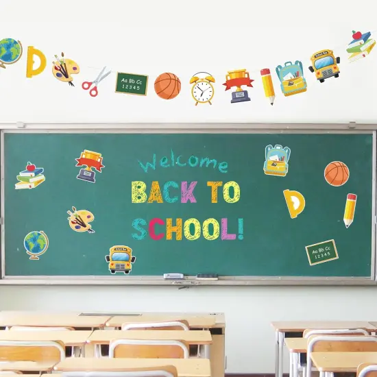 2 PCS Welcome Back to School Banner {1}