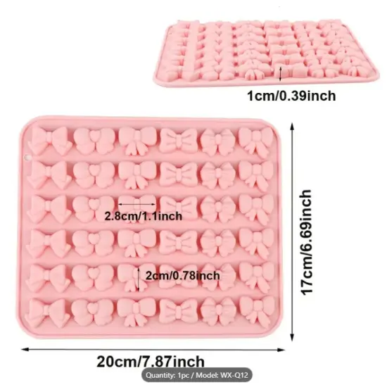 Bowknot Pink Cand Silicone Mold {3}
