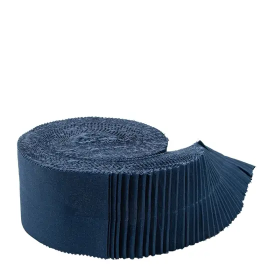 Confetti Cotton 2.5" Strip Roll (Jelly Roll / Rolie Polie) in Oxford Blue byfor Riley Blake (RP-120-OXFORD-40) {3}