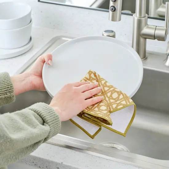 Kitchen Herbs All-Purpose Microfiber Towels, Set of 4 {3}