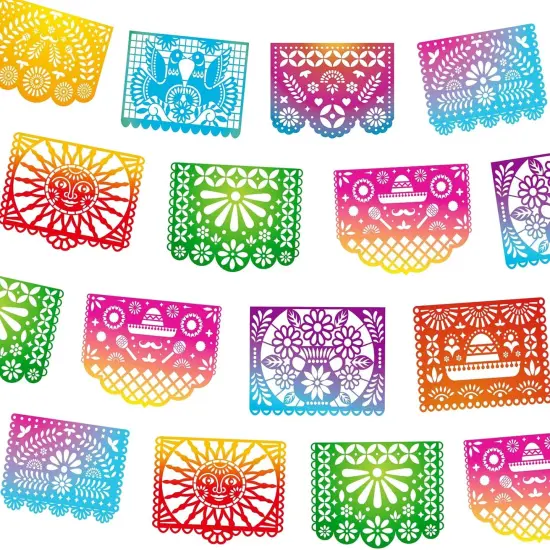 Mexican Party Banners, Papel Picado Banner - Cinco de Mayo, Fiesta Party Decorations {1}