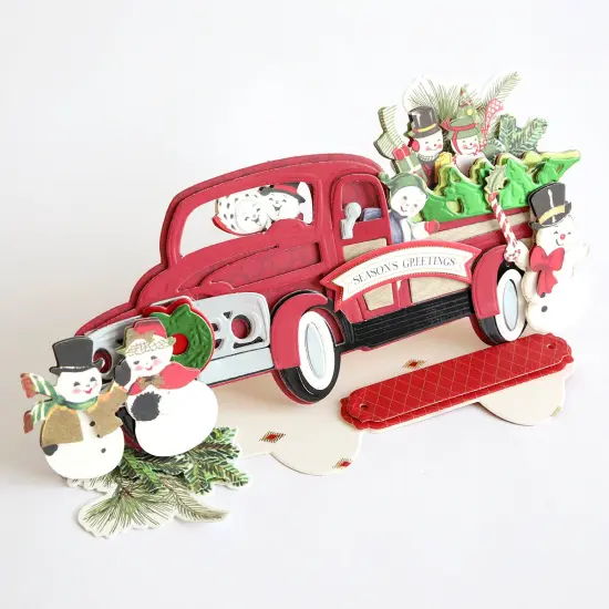 Christmas Truck Easel Die {2}