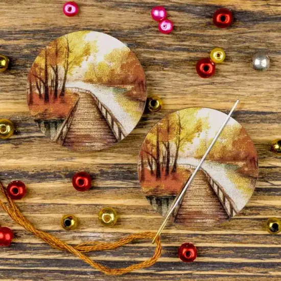 Magnetic needle holder "wooden" FLMH-097(W) {1}