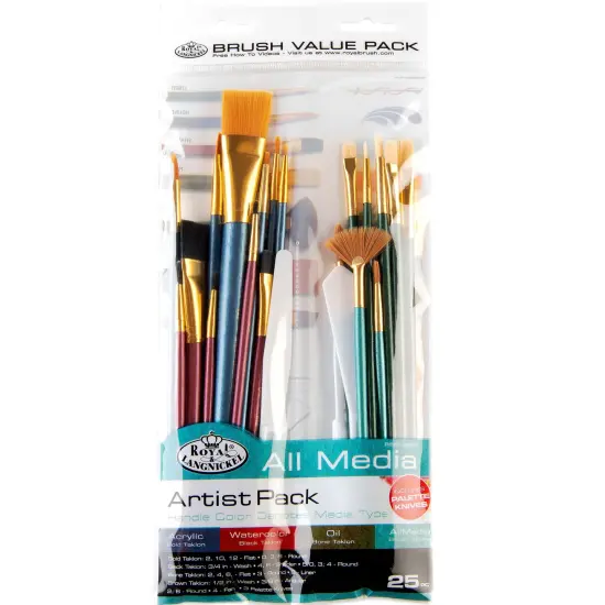 RSET-9259 | All Media 25pc Combo Variety Artist Brush Set {1}
