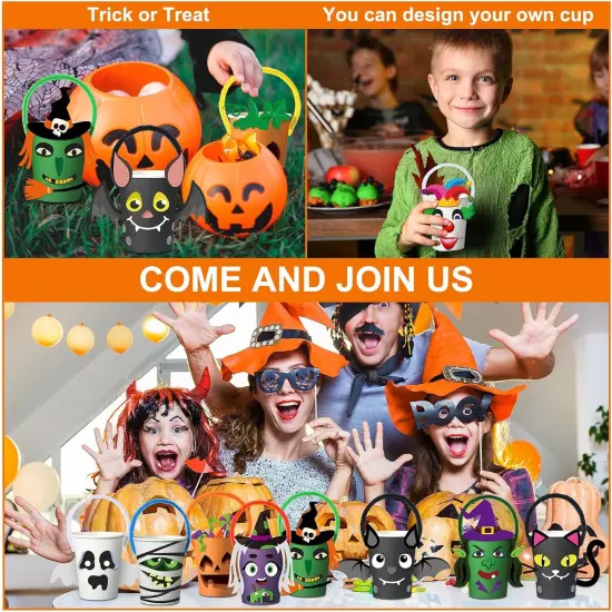 190 Pcs Halloween DIY Paper Cup Craft Kits {5}