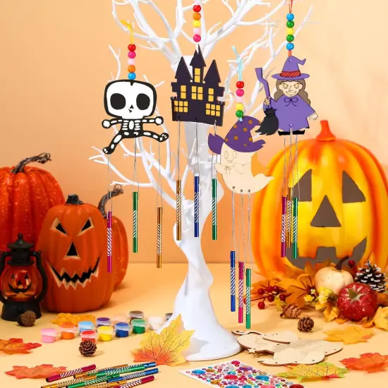 17 Pcs Halloween Wind Chime Crafts Making Kit DIY {2}