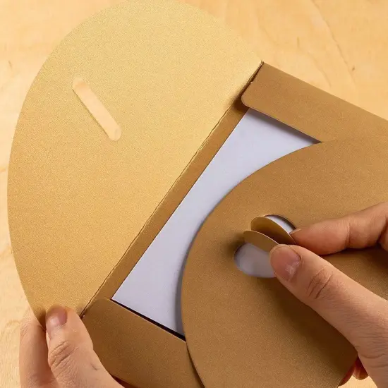 24 Pack Golden Craft Photo Gift Envelopes with Heart Clasps, with White Paper Postcard Inside, 6.8 x 4.3 Inches {4}