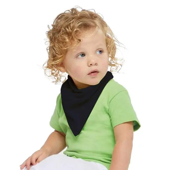 Rabbit Skins&reg; Infant Cotton Jersey Bandana Bib Royal/ white {7}