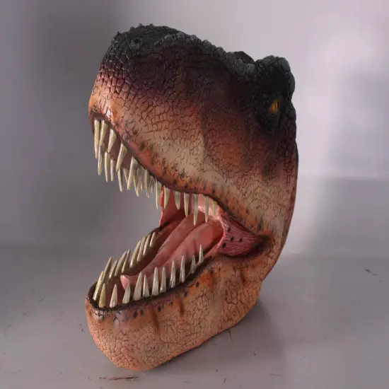 T-Rex Dinosaur Head Medium Life Size Statue {4}