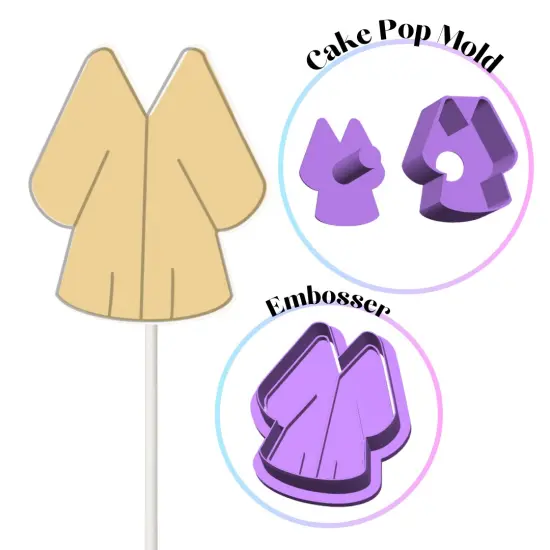 Graduation GownCake Pop Mold {1}
