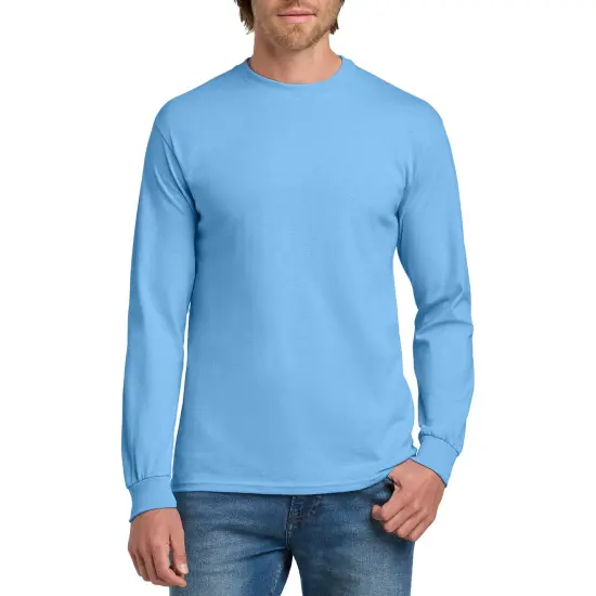 Gildan Heavy Cotton Long Sleeve T-Shirt Carolina blue {1}