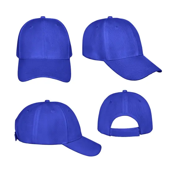 Pack of 15 Bulk Wholesale Plain Baseball Cap Hat Adjustable {5}
